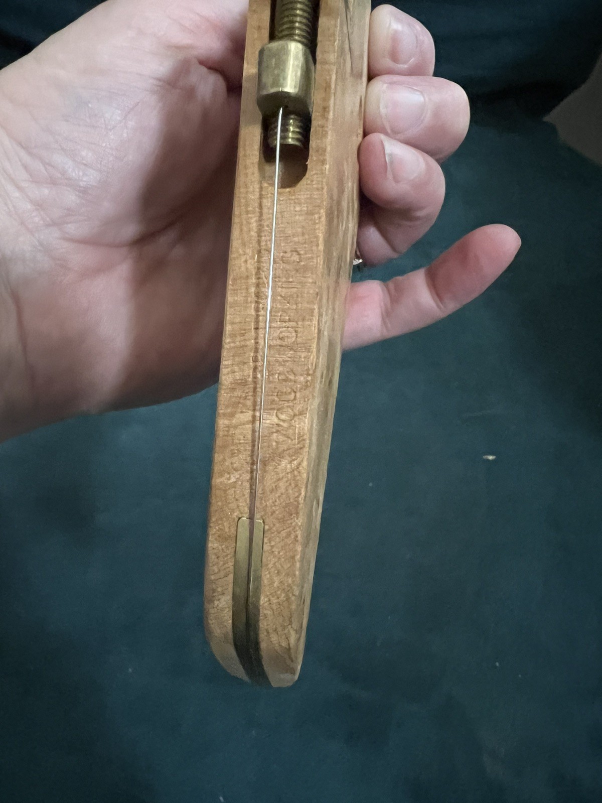 MCM Teak Wire Cheese Slicer