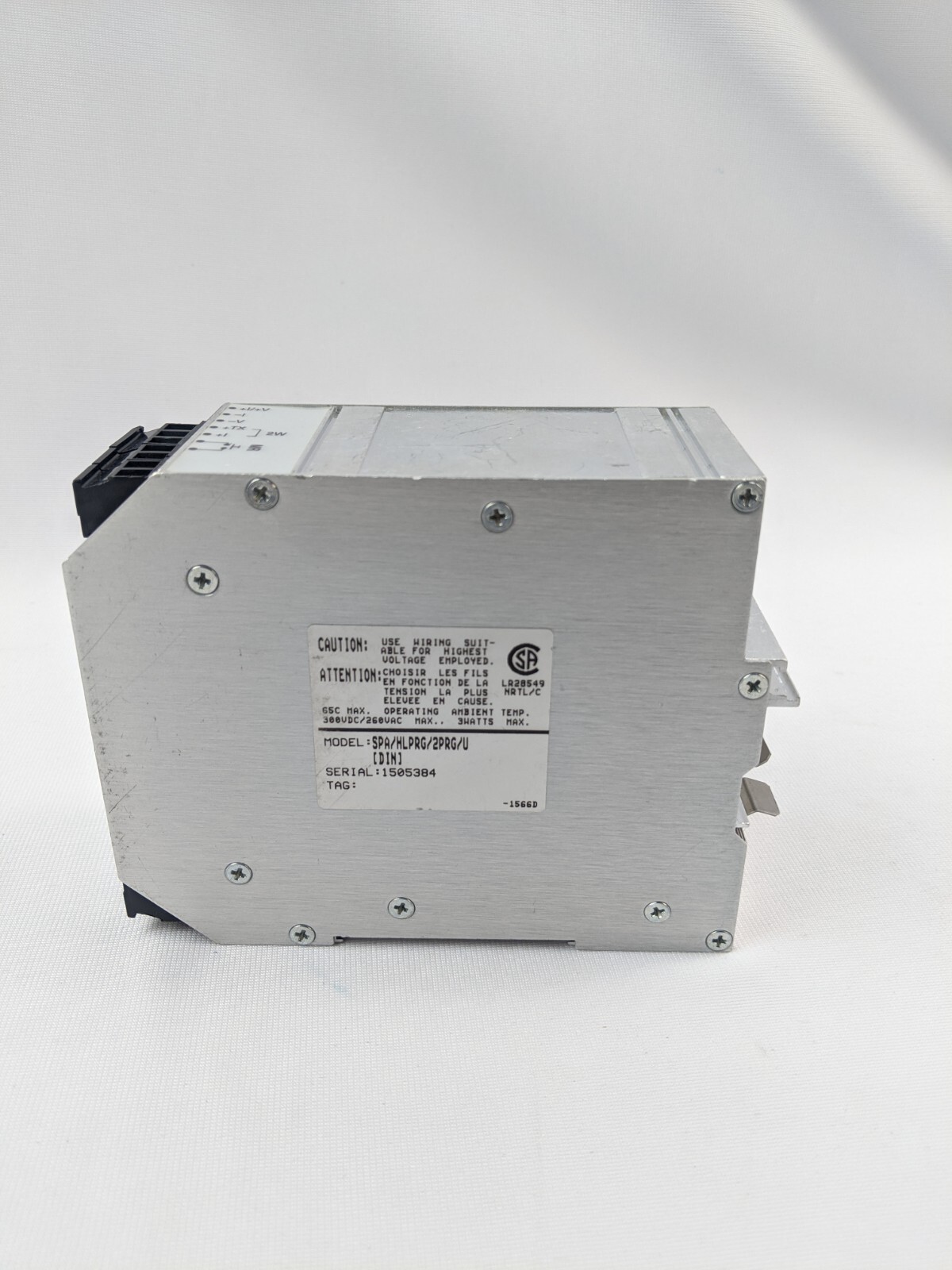 Moore Industries SPA/HLPRG/2PRG/U Site Programmmabe Alarm