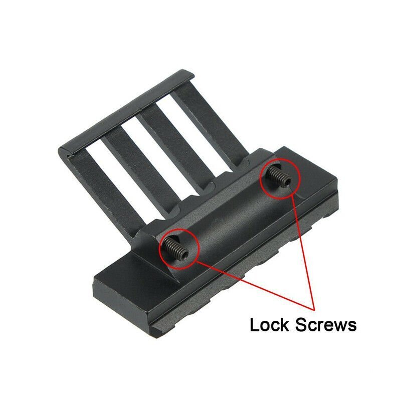 4Pcs Low Profile Tactical 45 Degree Offset Angle Mount For 20mm Picatinny Rail