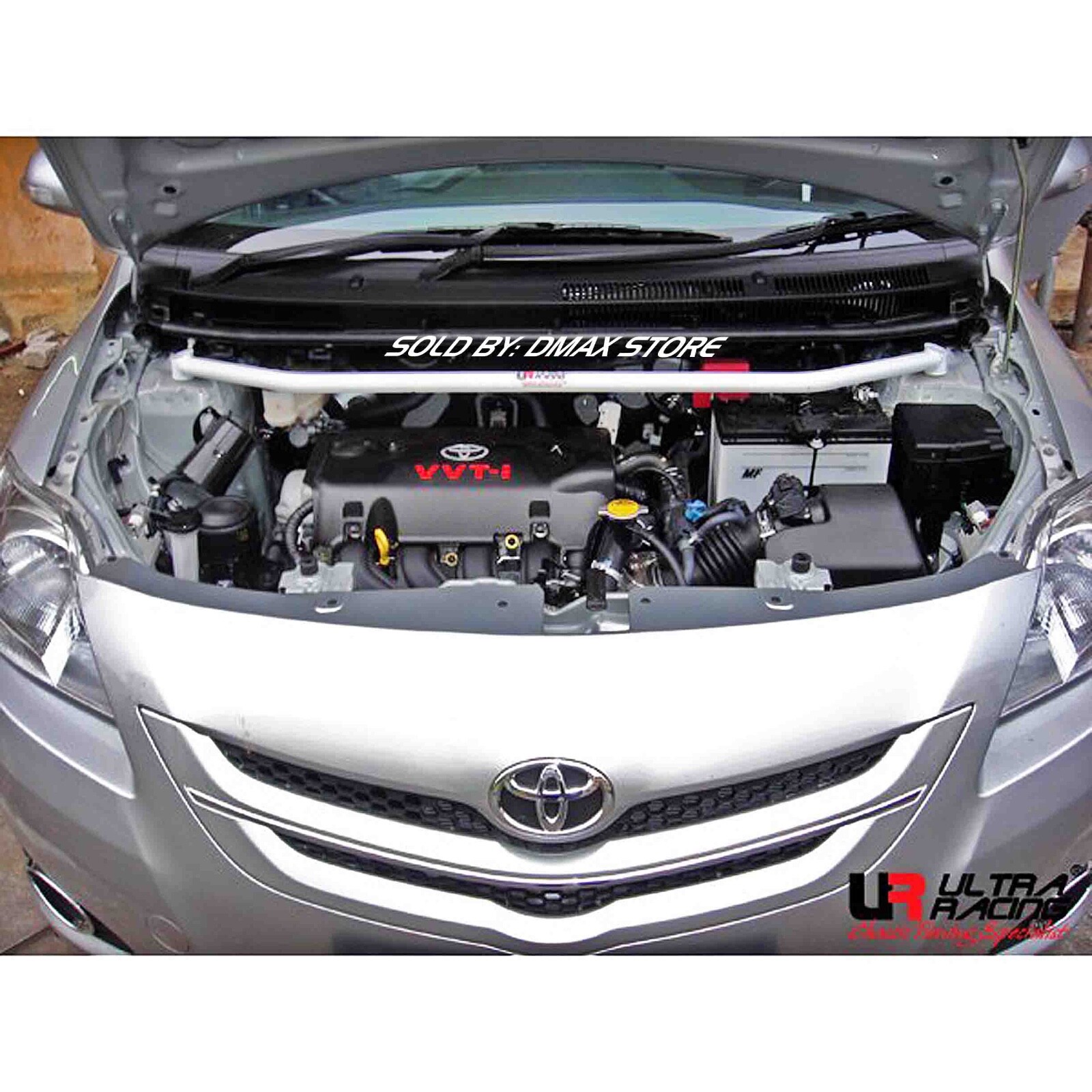 TOYOTA YARIS VIOS XP90 1.5 '07~'13 ULTRA RACING 2 POINTS FRONT STRUT TOWER BRACE