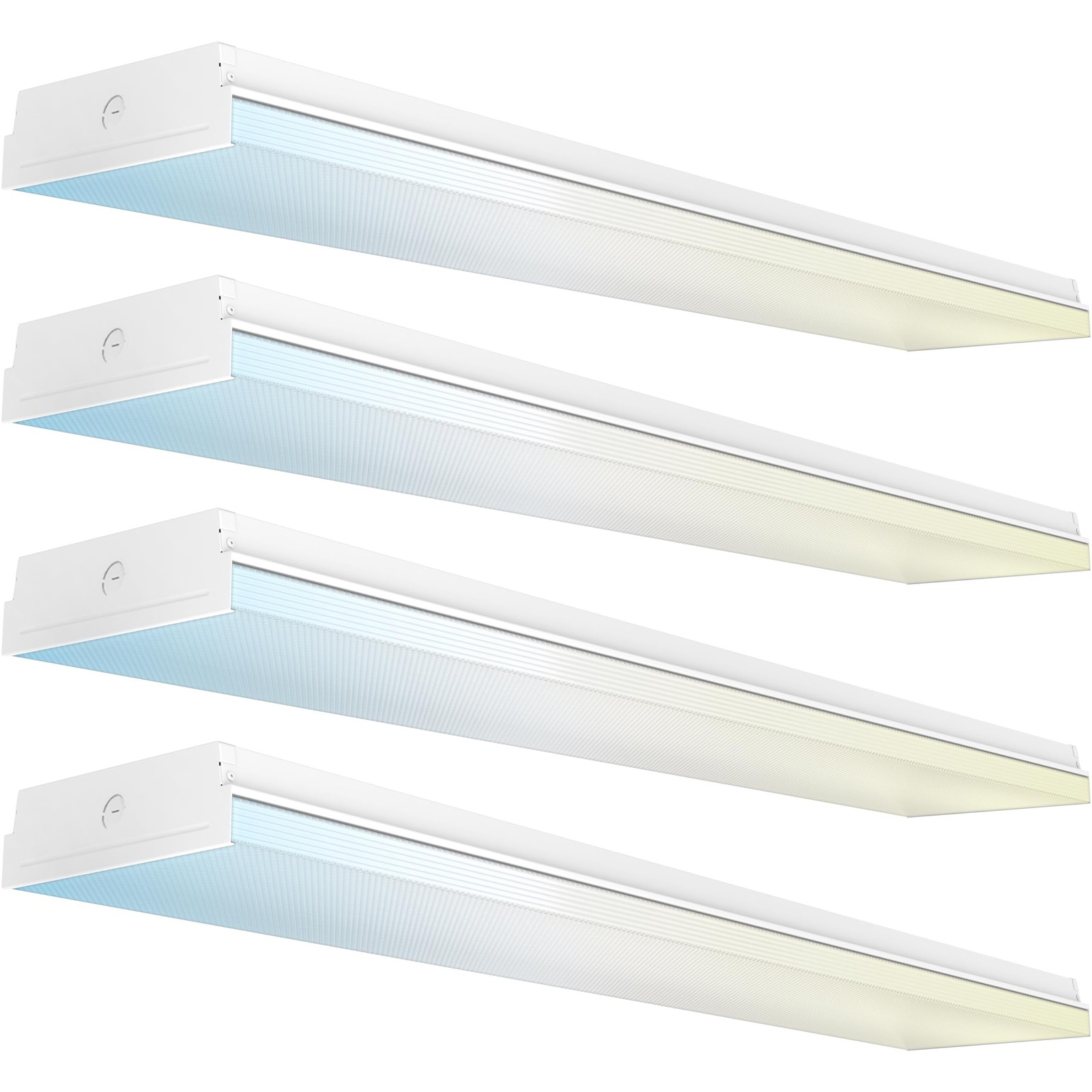 4ft LED Garage Lights 8 Inch 7200LM 60W 3 CCT 4 Pack V-277V 120V-277V Sunco