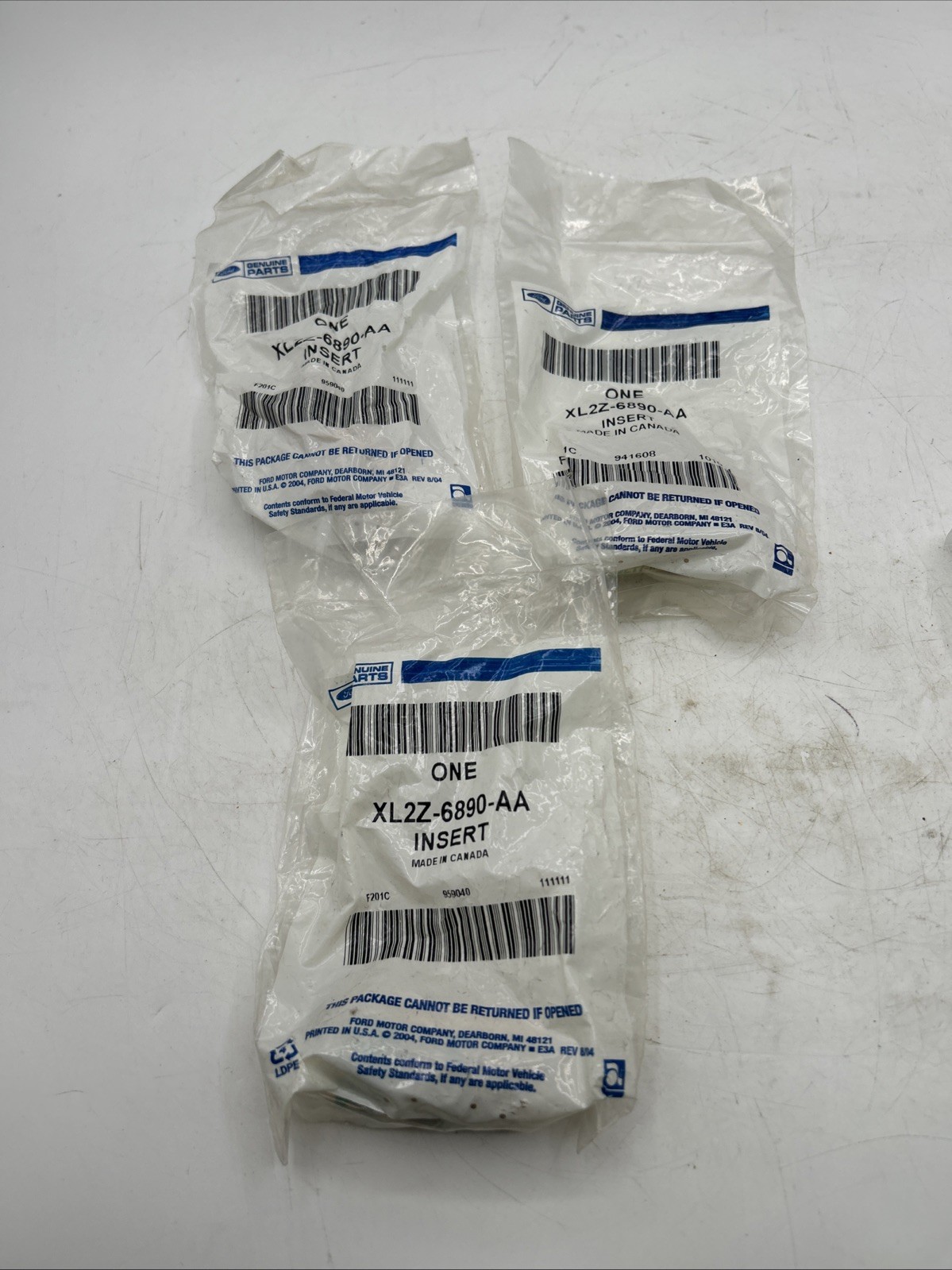 lot of 3 Genuine Ford Adapter Insert XL2Z-6890-AA