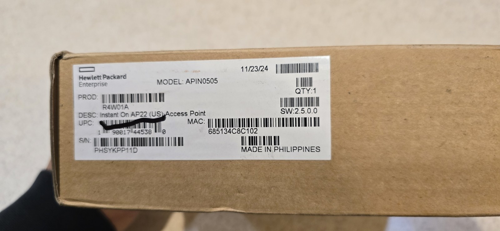 Hpe Networking Instant On APIN0505 AP-22 US Access Point