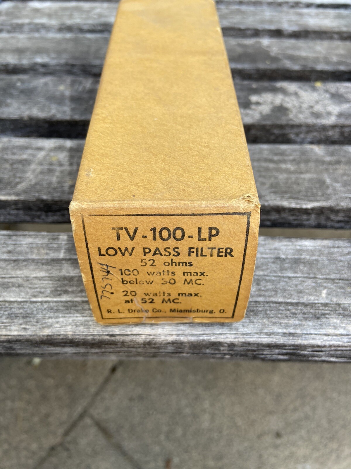RL Drake Novice Class TV-100-LP Low Pass Filter Designed for 75 Watt HF Rigs NOS