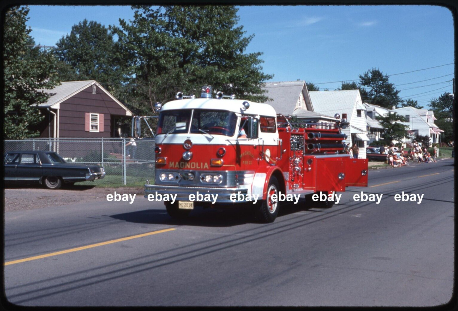 Magnolia NJ 1964 Mack C pumper Fire Apparatus Slide