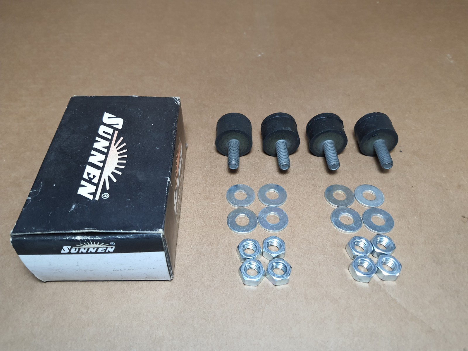 Rubber Isolated Motor Mounts (Pack of 4) 5/16"-18 Thread