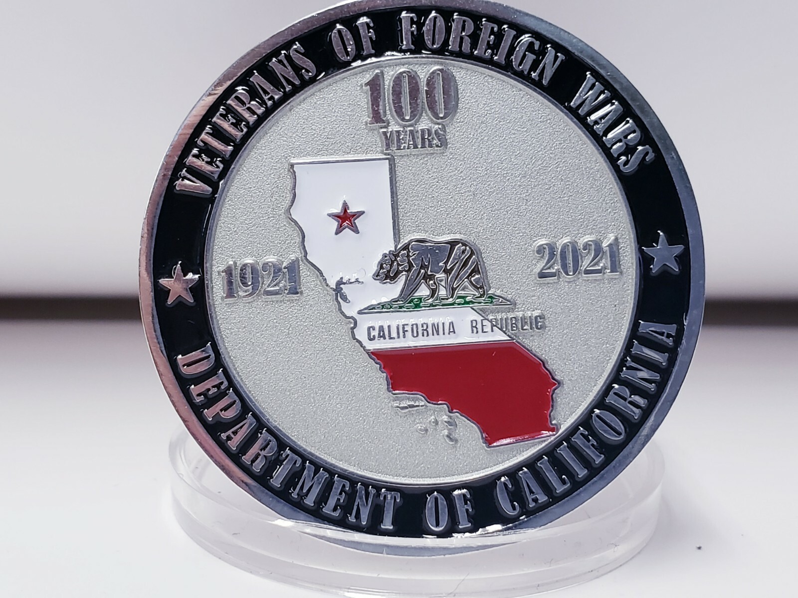 Department Of California "Veterans Of Foreign Wars" Challenge Coin