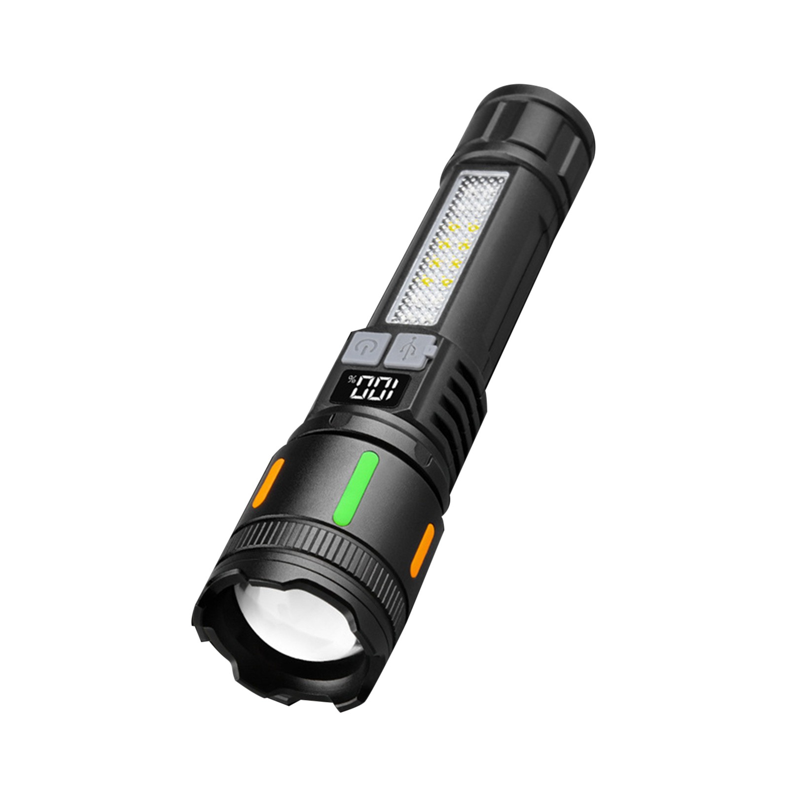 3000 Lumens Super Bright Tactical Flashlight Rechargeable 5 Modes Compact Design