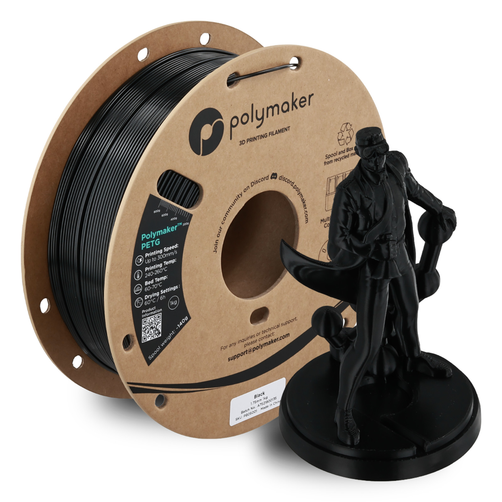 Polymaker PETG Filament 1kg 1.75mm - Free Postage from 3 Rolls