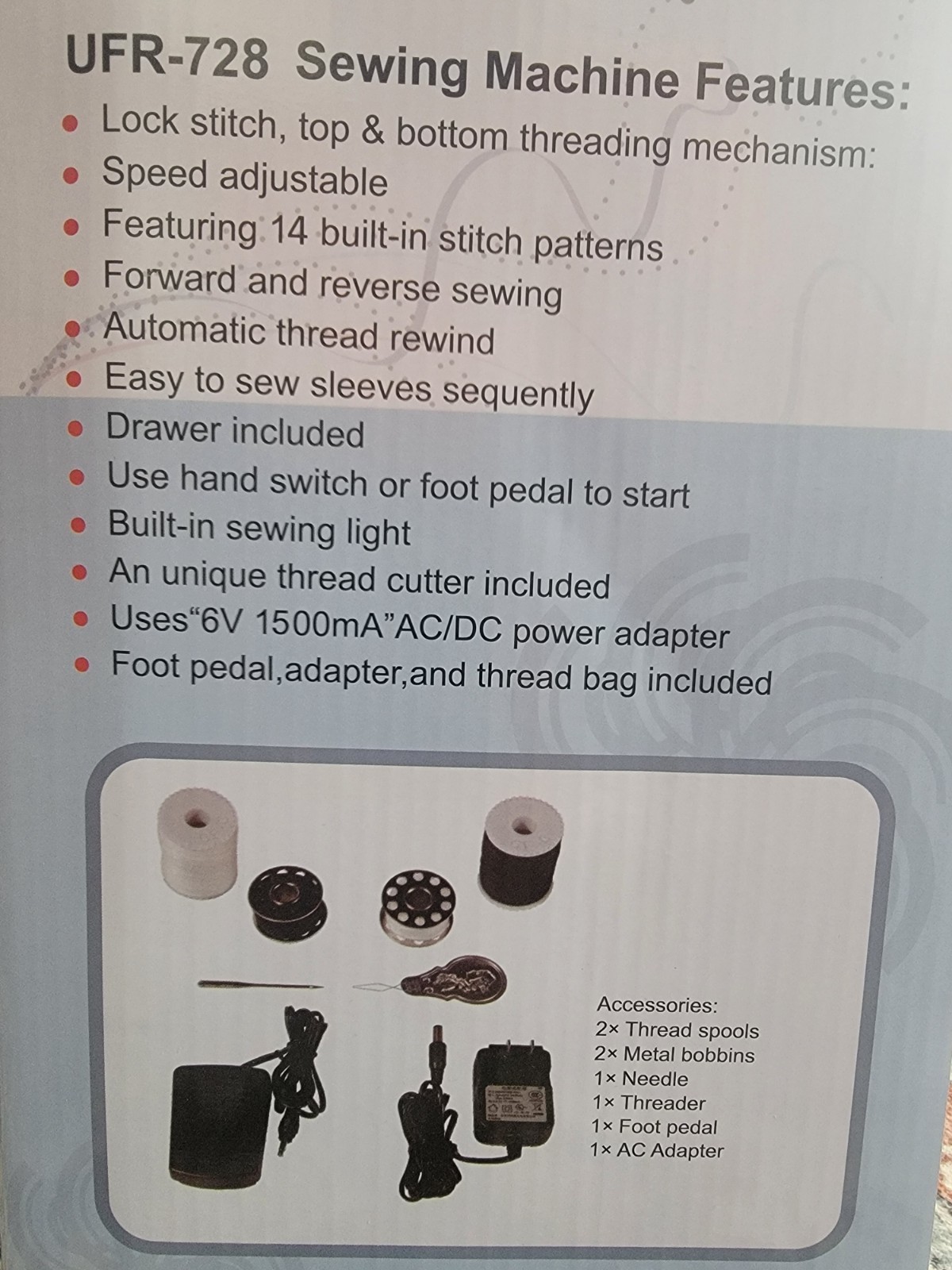 Verdanika Mini Sewing Machine – 14 Stitch Dual Speed Portable