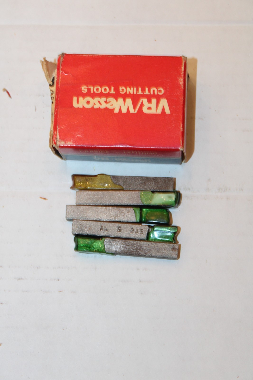 VR WESSON AL-5 2A5 - 5/16 SQ X 2 1/4 - CARBIDE TOOL BIT - QTY OF 5 - NOS