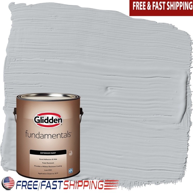 Low VOC Exterior Acrylic Paint Multi-Surface Mildew Resistant Fast Drying New
