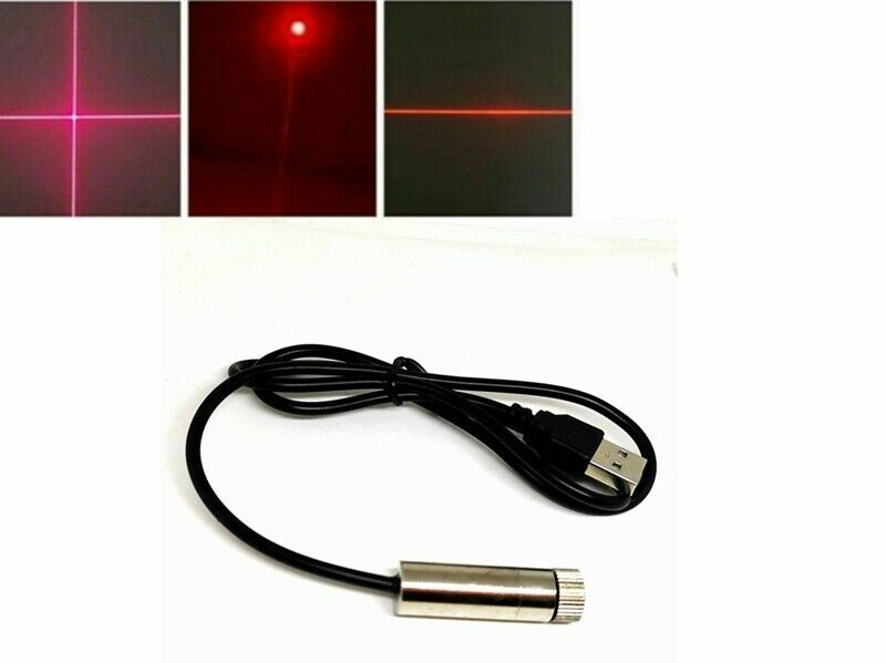 Dot/Line/Cross Beam 650nm 100mw Red Laser Module with USB Interface 1240