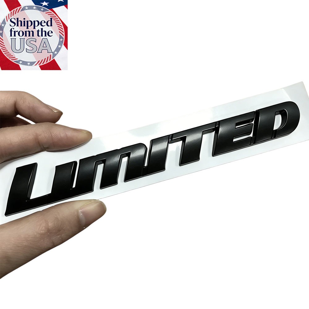 1PCS Black For 4Runner Tacoma Tundra Sequoia Limited Rear Door Emblem Badge USA