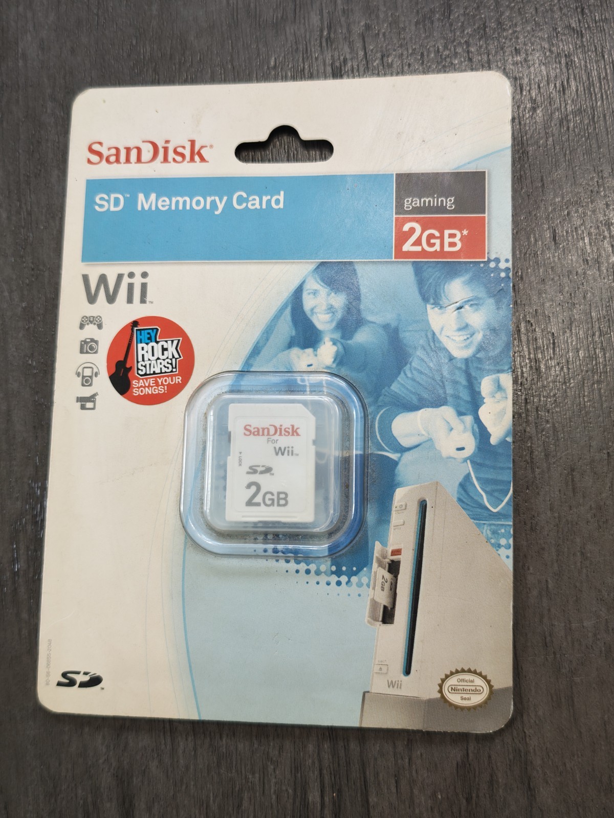 Genuine Nintendo Wii Memory Card 2008 SanDisk 2GB SD SDSDG-2048-AW11 New/Sealed