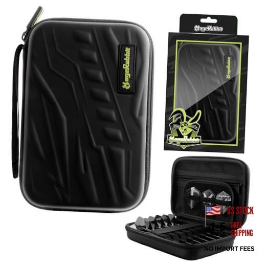 Dart Case for 6 Complete Darts - Wallet Case, Compact Storage for Tips, black