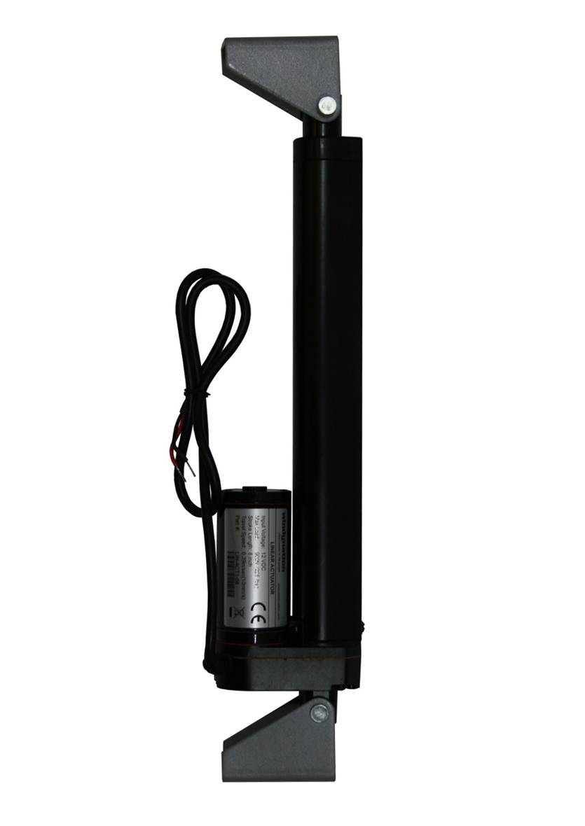 8" Inch Linear Actuator Stroke 225 Pound Lift 12V Volt DC + Mounting Brackets