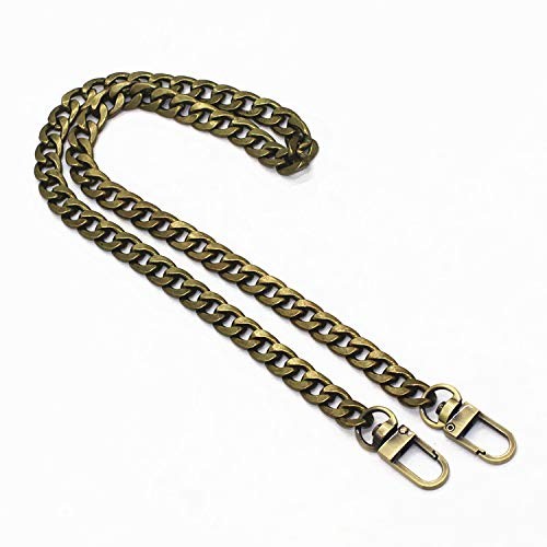 DIY Iron Flat Chain Strap Handbag Chains Purse Chain Straps 31.5" Bronze