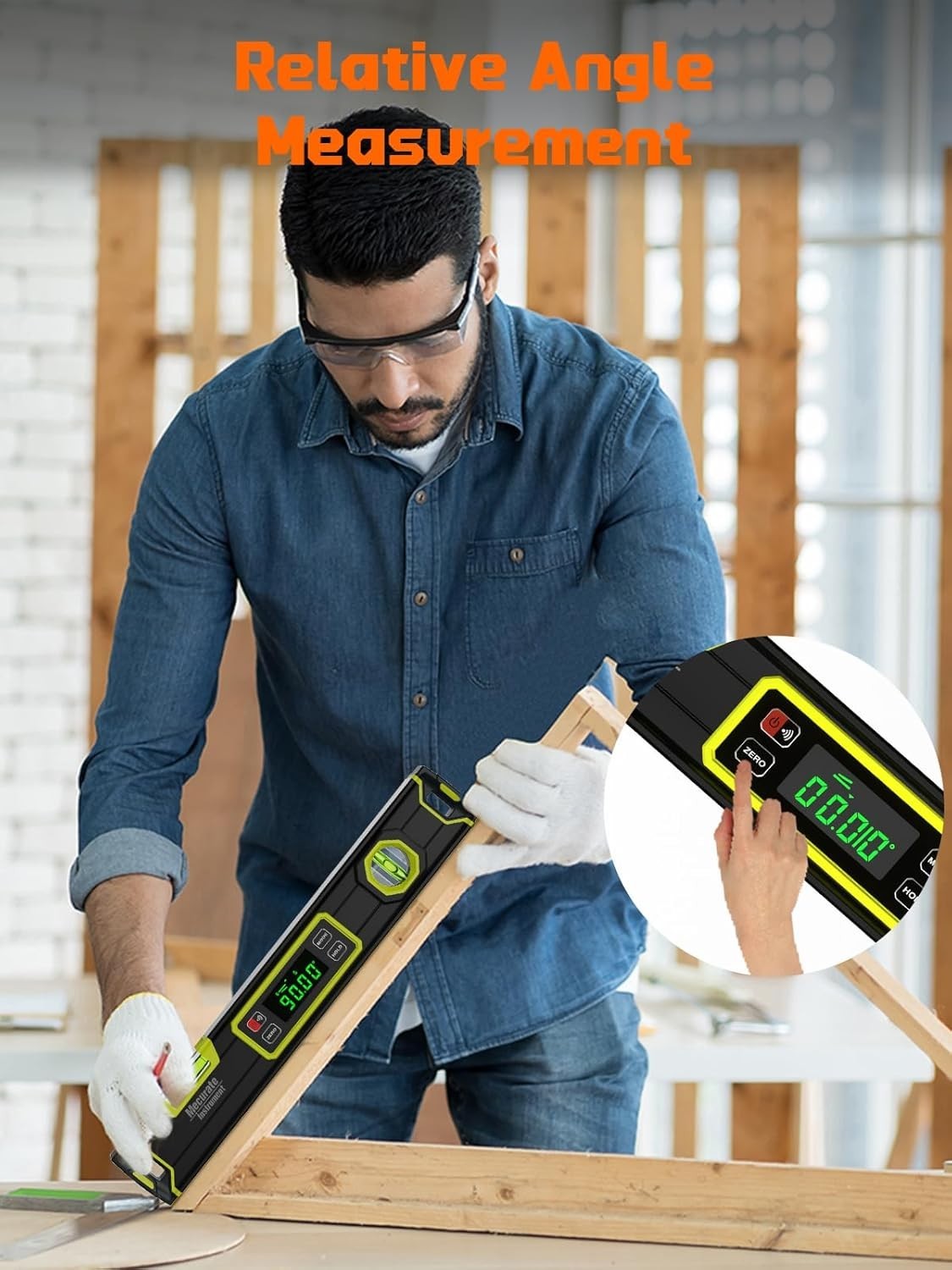 Compact 16-Inch DIY Level with Multi-Measurement Units and User-Friendly Display