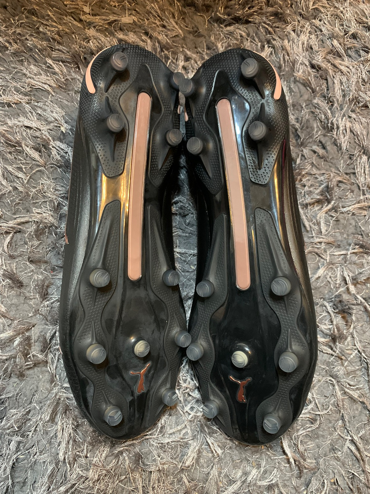 Puma Mens 7 KING ULTIMATE FG/AG Soccer Cleats Black/Copper Rose 107563-07 NEW