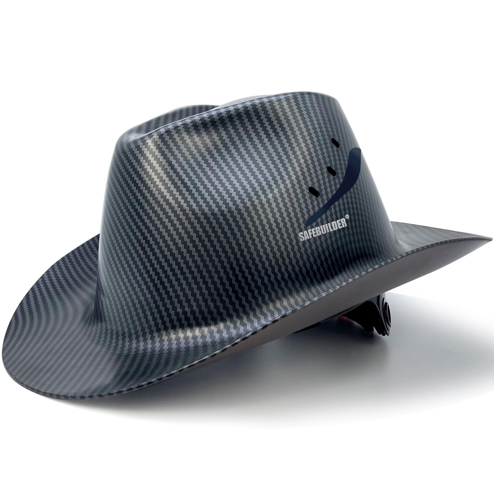 SAFEBUILDER Cowboy Style Hard Hat Class C Safety Helmet Vented Full Brim Hard Ha