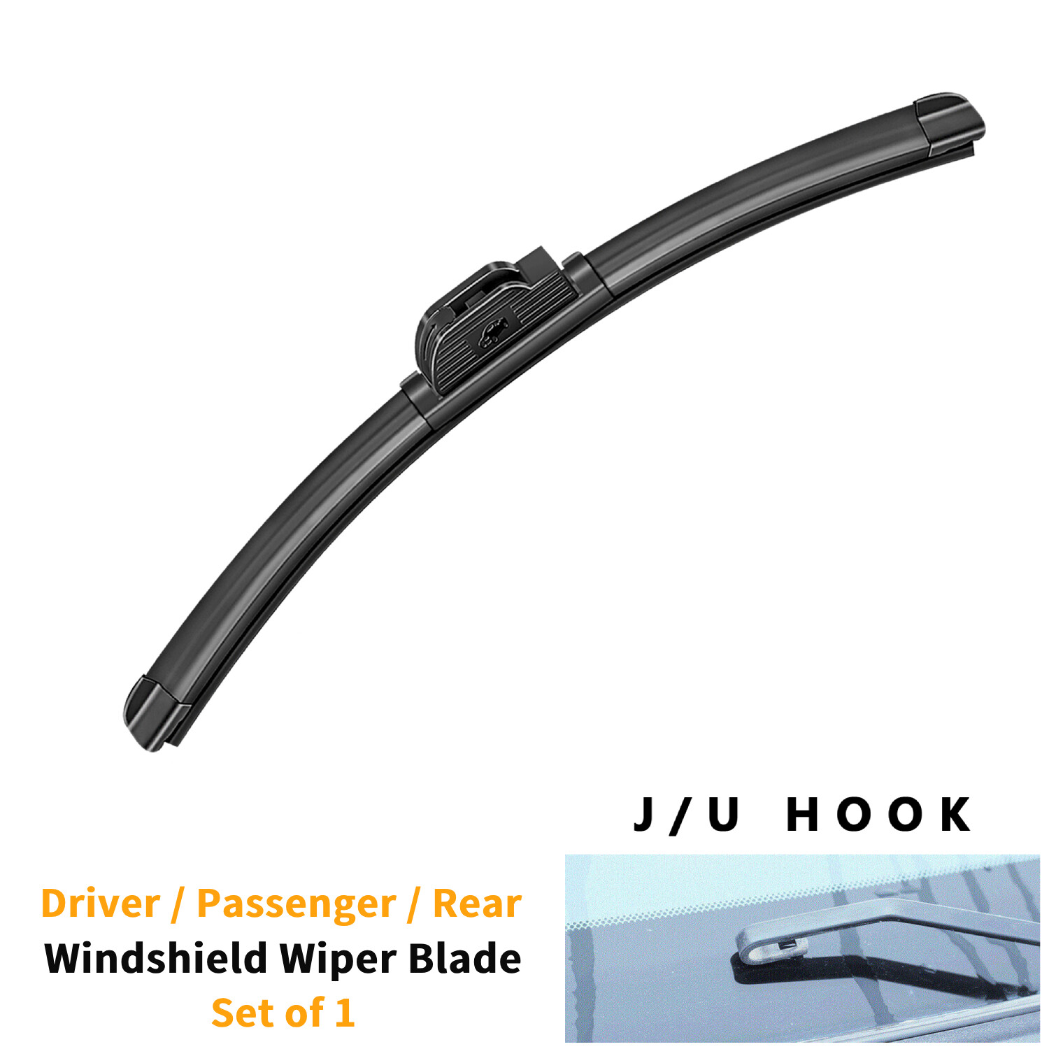 Juyioudy fit for 2012-2016 Honda CR-V 12" Rear Wiper Blades J-Hook Type