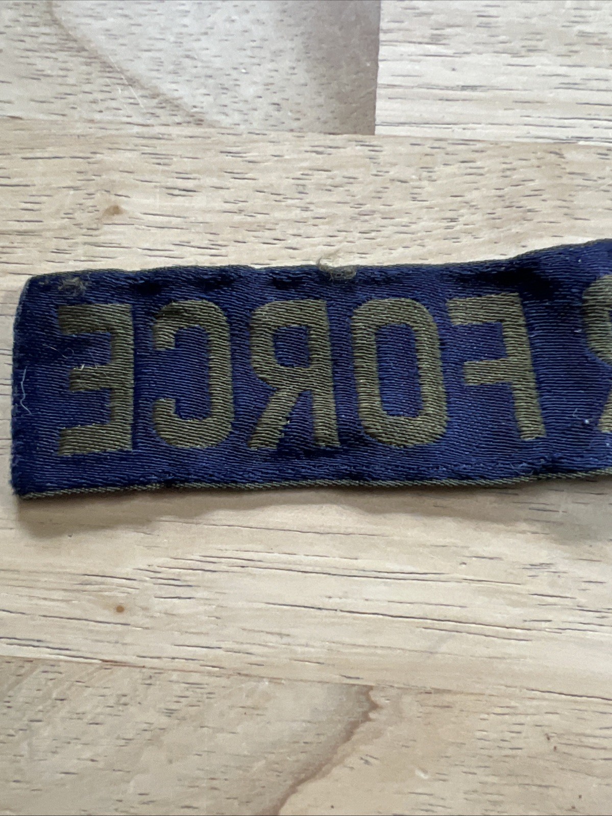 Patch US Air Force USAF Green Name Tape Strip