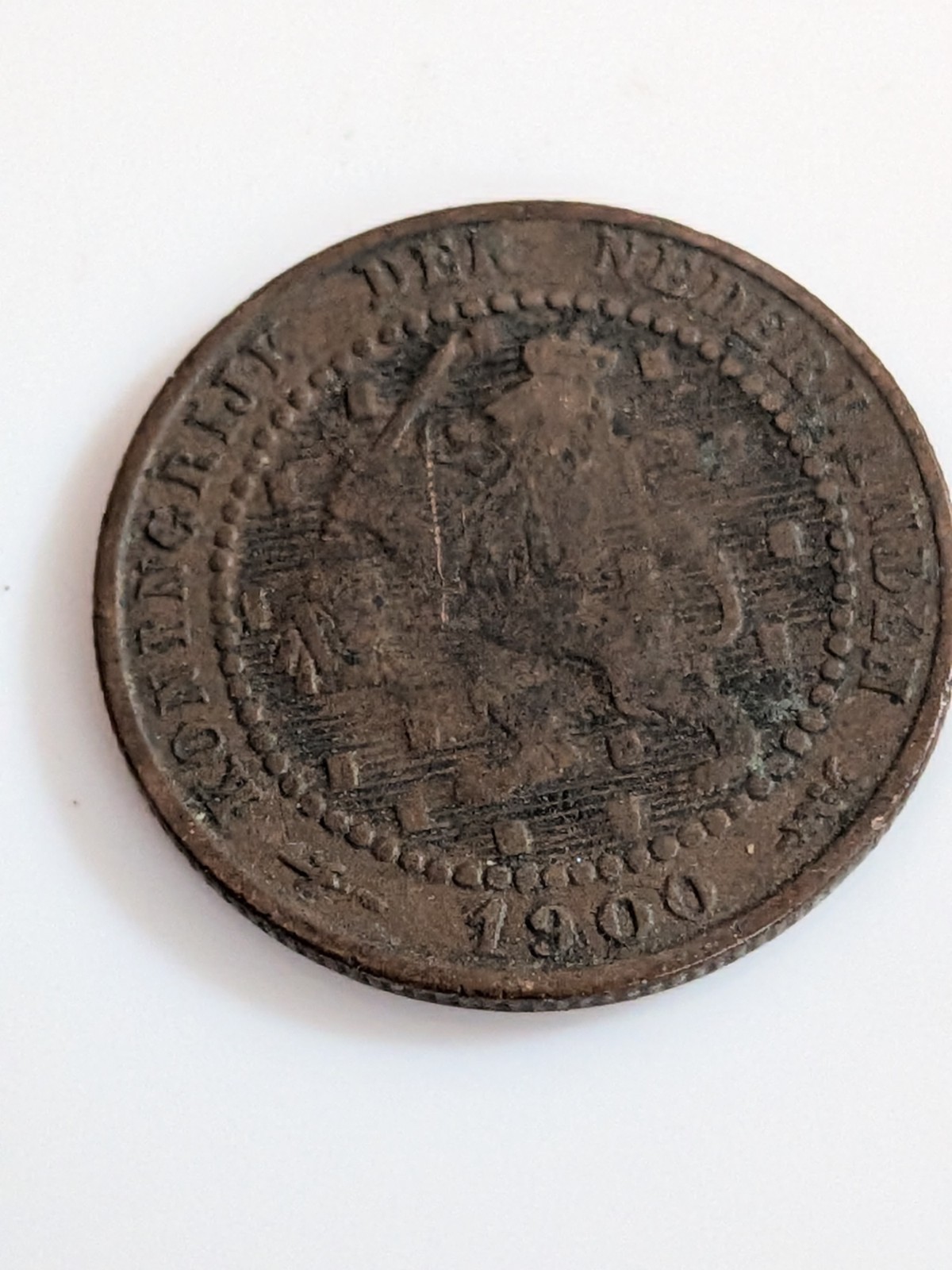 1900 Netherlands 1 Cent Small Date
