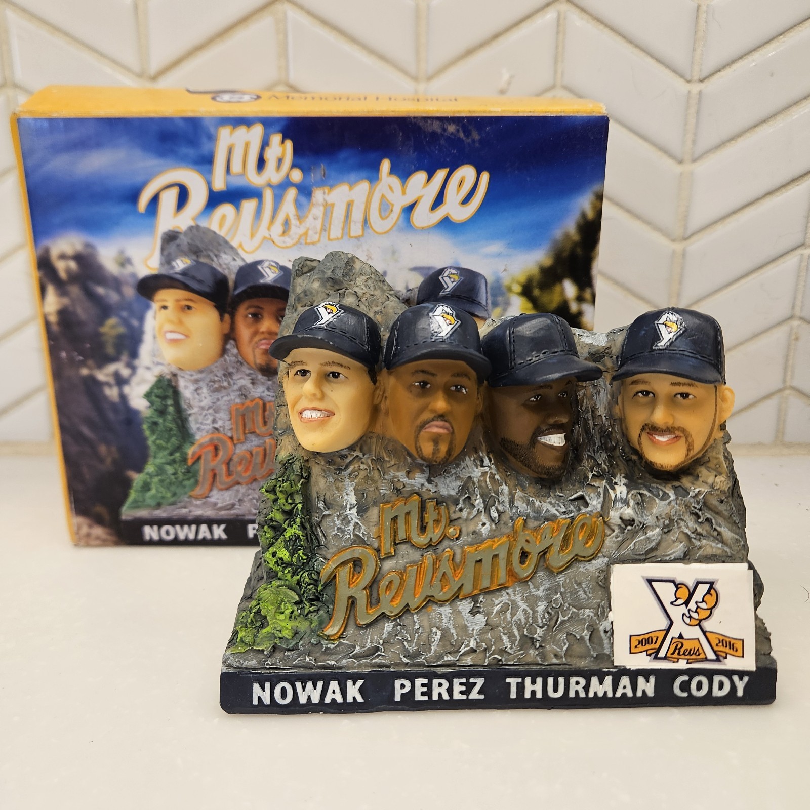 York Revolution MT REVSMORE- MiLB SGA - mount Rushmore - Not Bobblehead