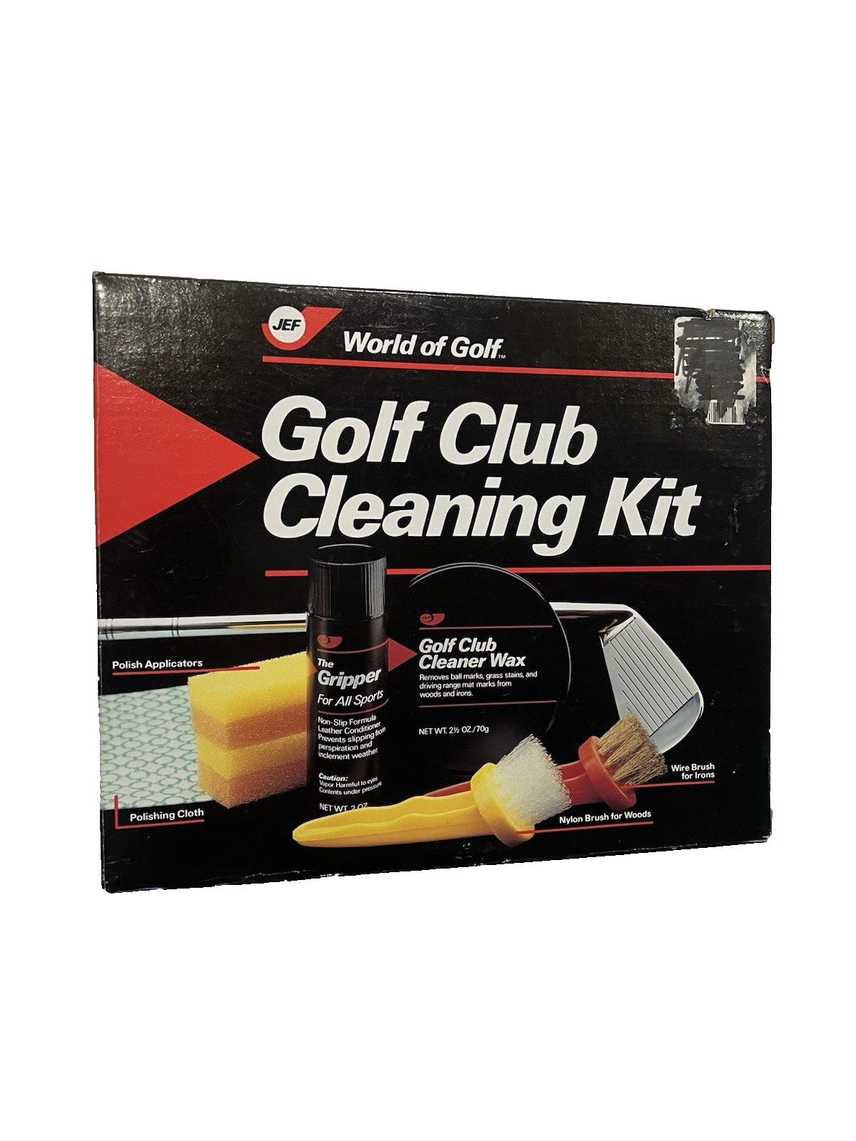 World of Golf Model JR-263 /261 Golf Club Cleaning Kit in tin NEW TBT