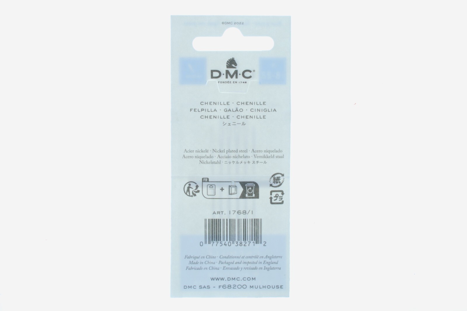 DMC Chenille Hand Needles Size 18-22