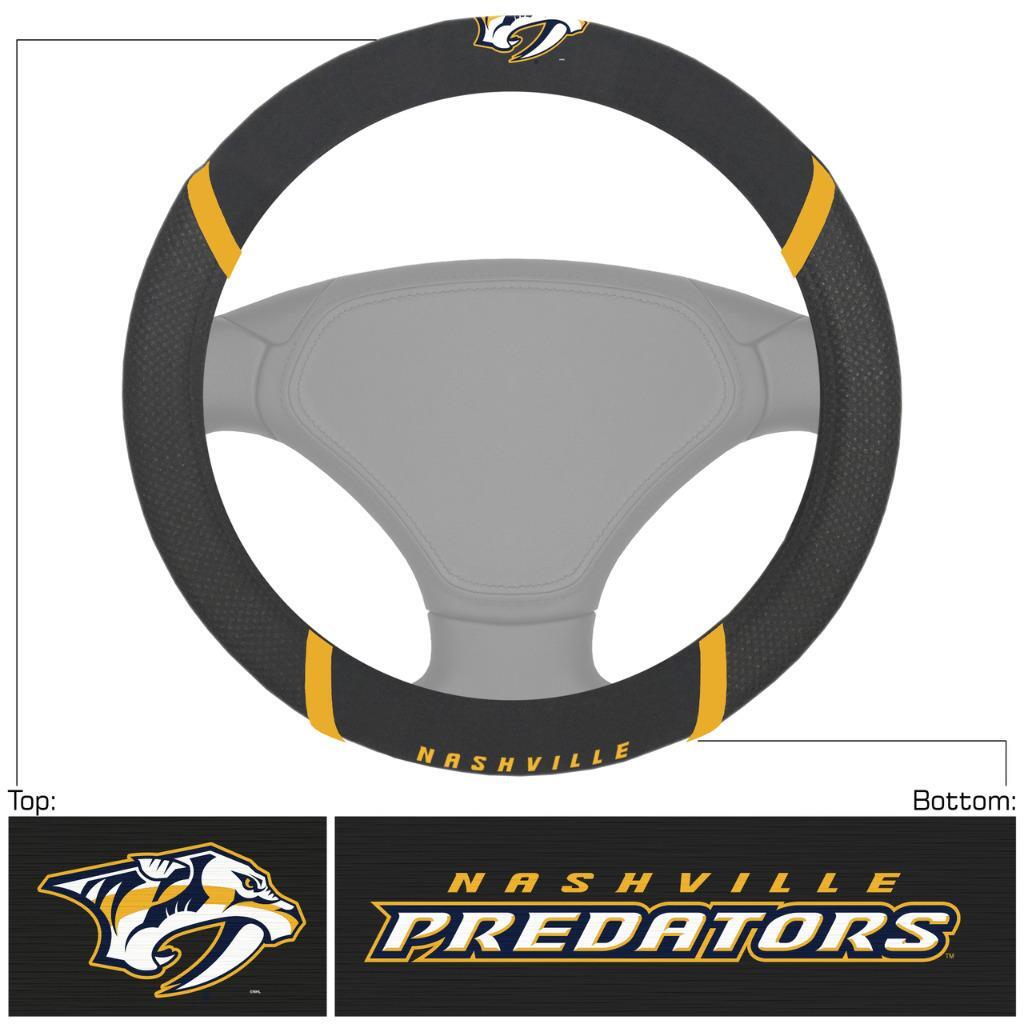 Nashville Predators Embroidered Steering Wheel Cover [NEW] Car Auto Truck SUV