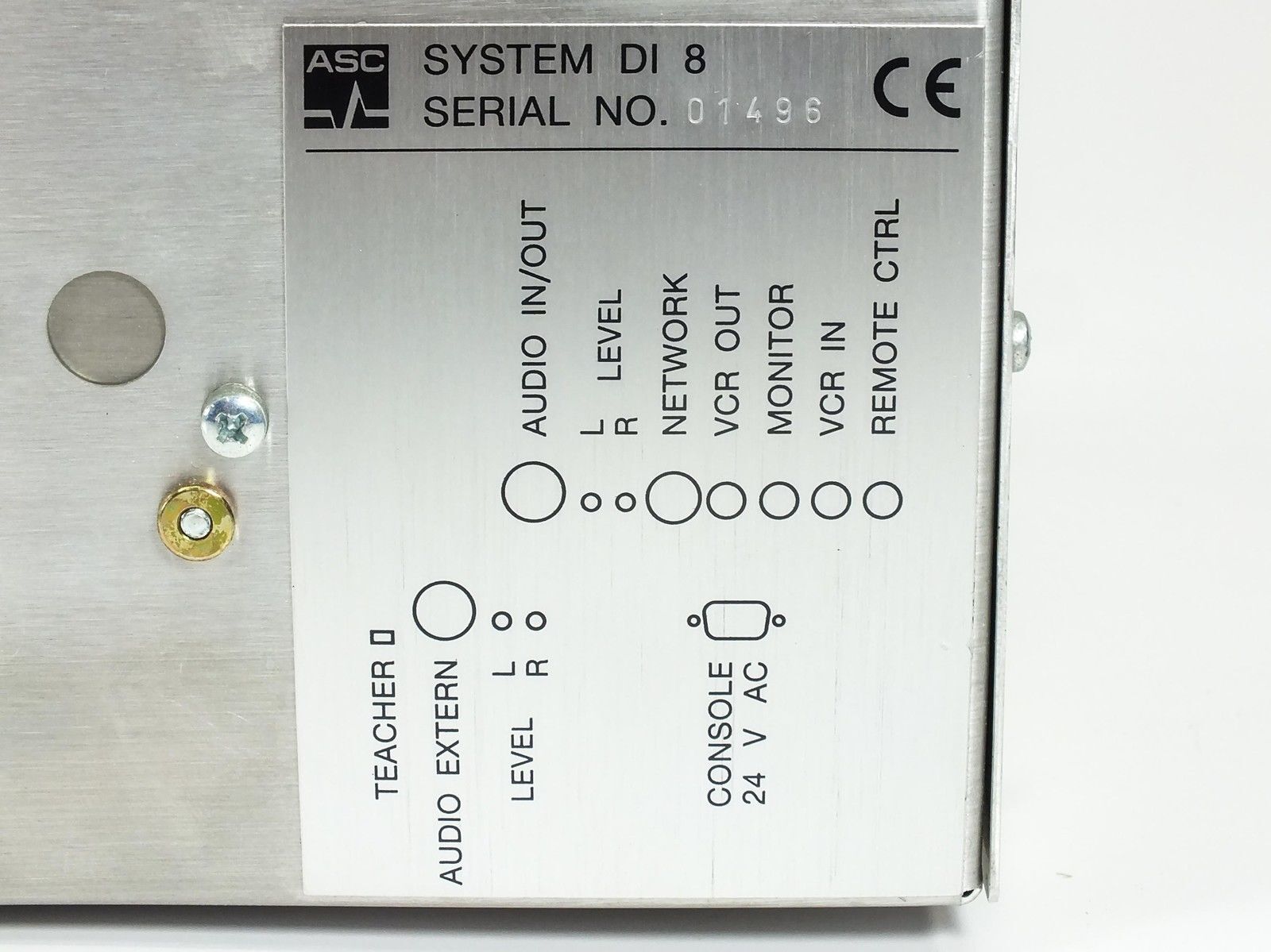 ASC Classroom Cassette Recorder System SPRACHLEHR - No Power Supply DI 8