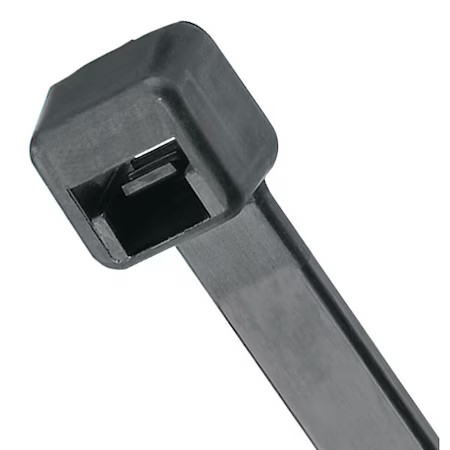 Panduit Plt4h-Tl0 Cable Tie, 14-1/2 In L, 4 In Max Bundle Dia., Black, Nylon