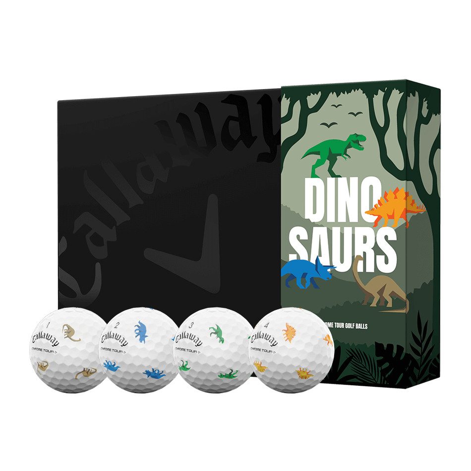 Callaway Chrome Tour Truvis Dinosaur Golf Balls 12pcs 1 Dozen Tour Preferred New