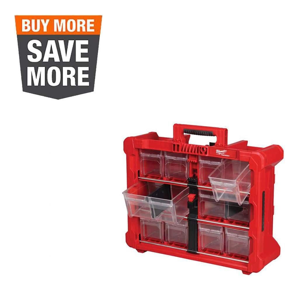 Milwaukee PACKOUT 10 Compartment Tilt Bin Organizer