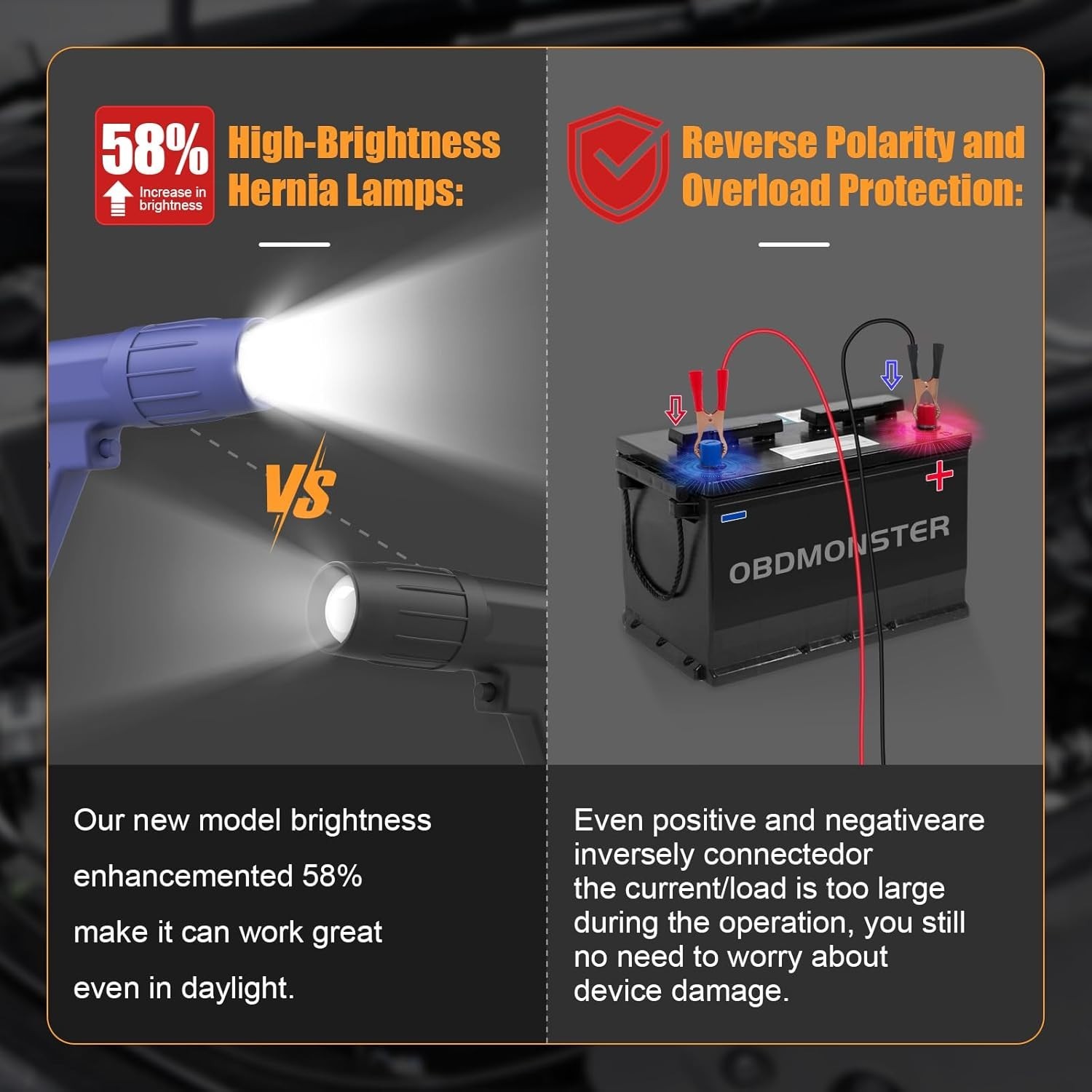 Professional 12V Engine Timing Light - Enhanced Brightness & Durable Design