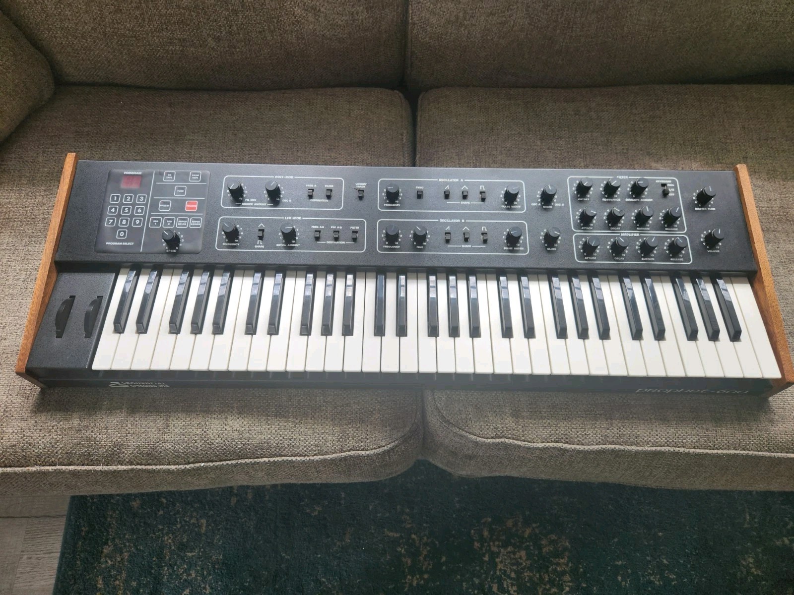 Sequential Circuits Prophet 600 vintage analog synthesizer