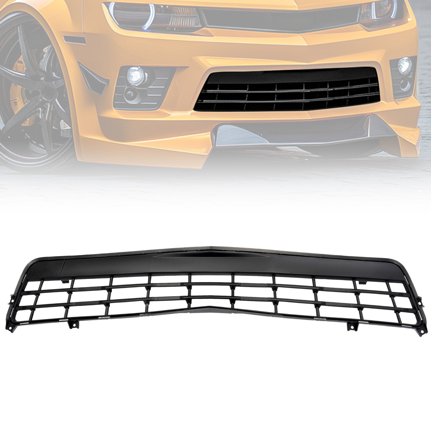 New Front Primed Bumper Lower Grille For Chevrolet Camaro 2014-2015 Plastic