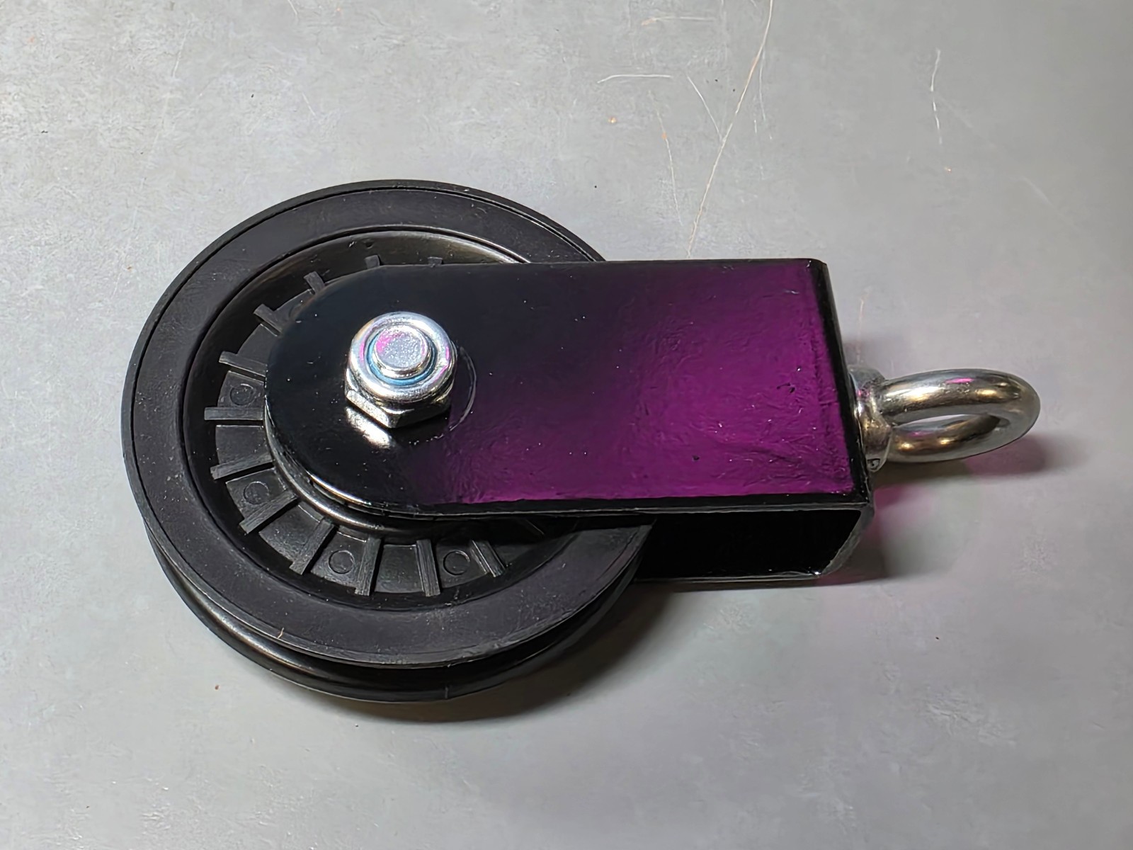 Lat Pull Pully System for Standard Plates -Black, New