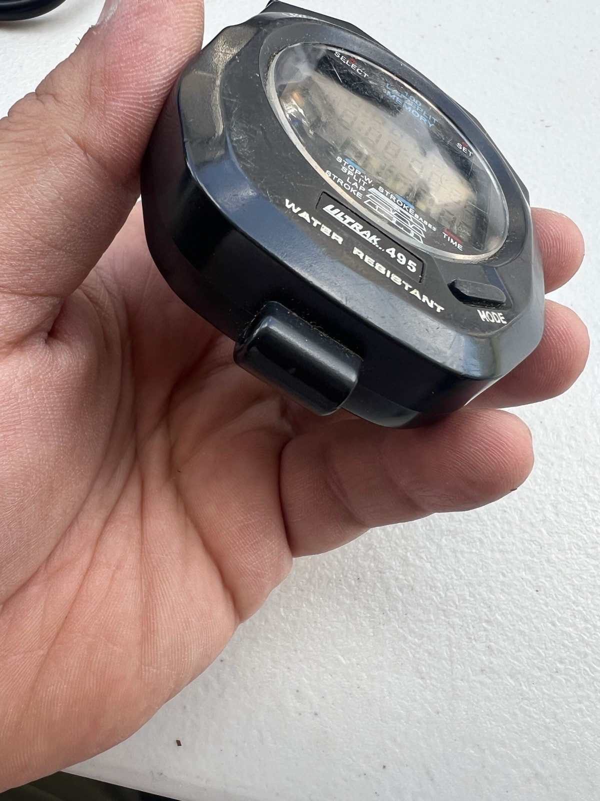 Ultrak 495 100 Lap Split Memory Stopwatch Black