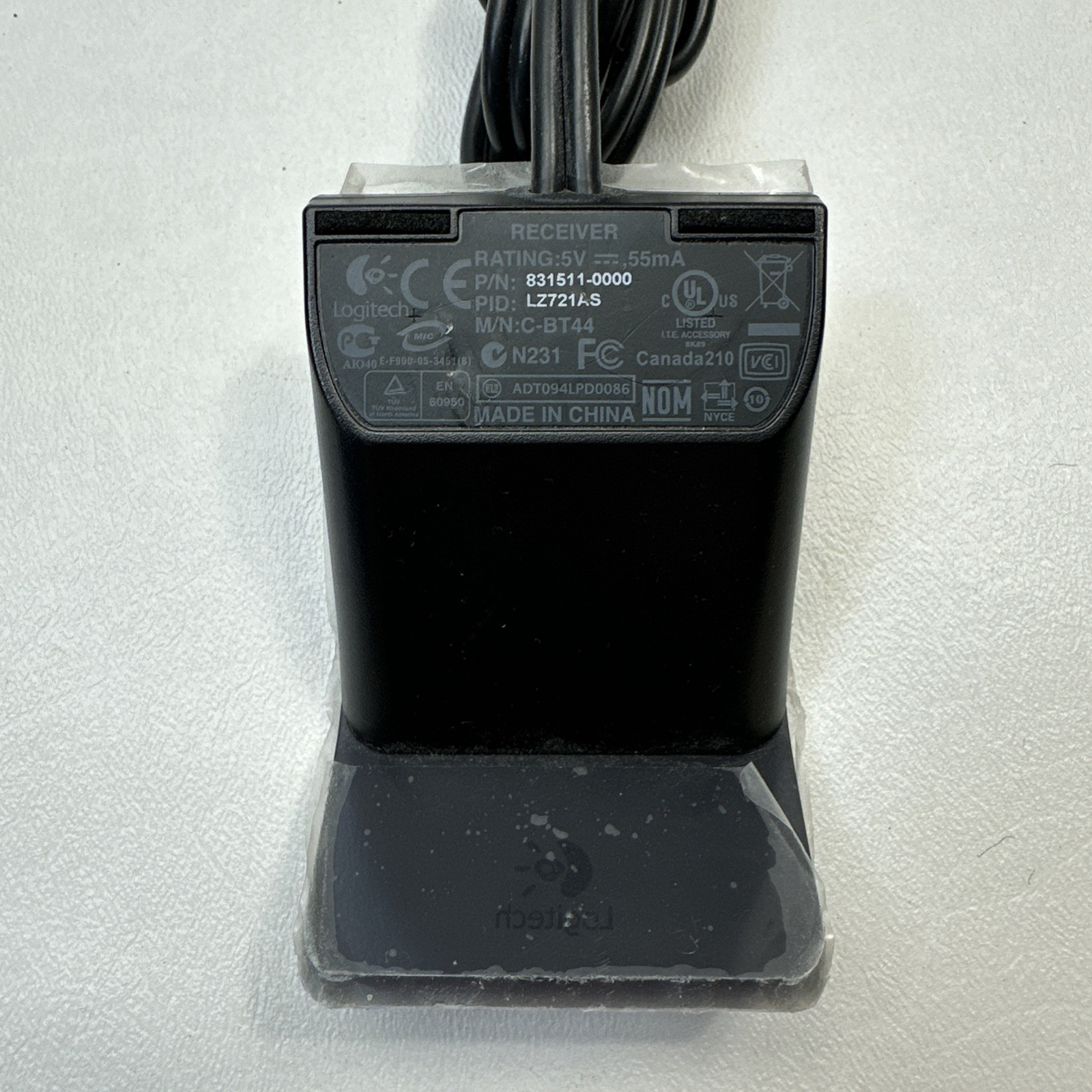 LOGITECH USB Receiver Keyboard & Mouse C-BT44 Wired Desktop EX-100 Dongle Only