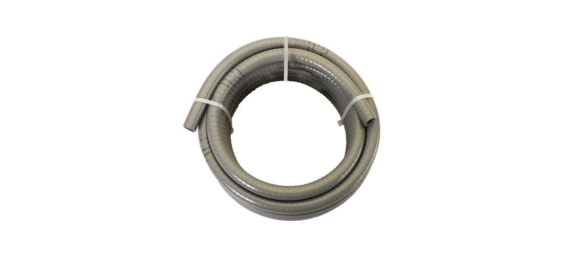 Southwire 55094221 Ultratite Flexible Conduit, 1/2 in, 25 ft L, PVC Gray