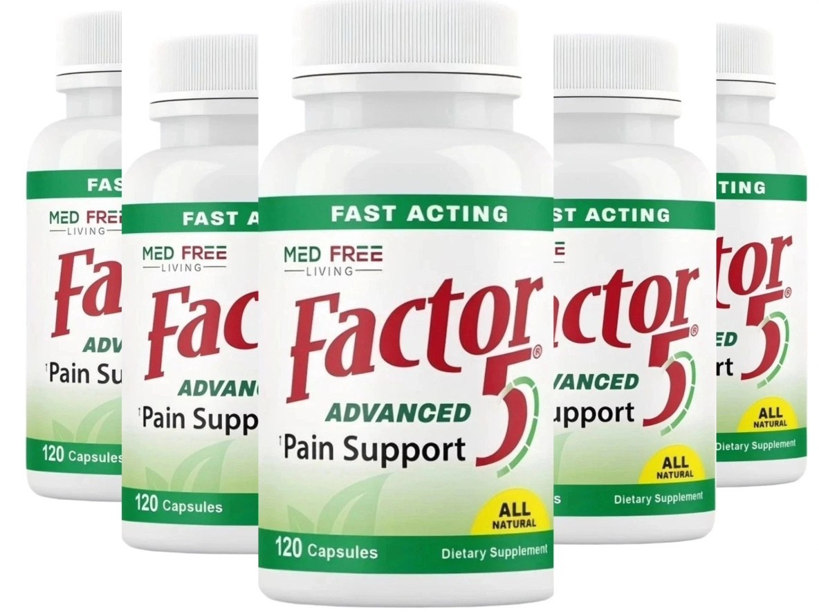 1/2/3/5x Factor 5 Organic Joint Support Muscle & Complex 120ct Capsules