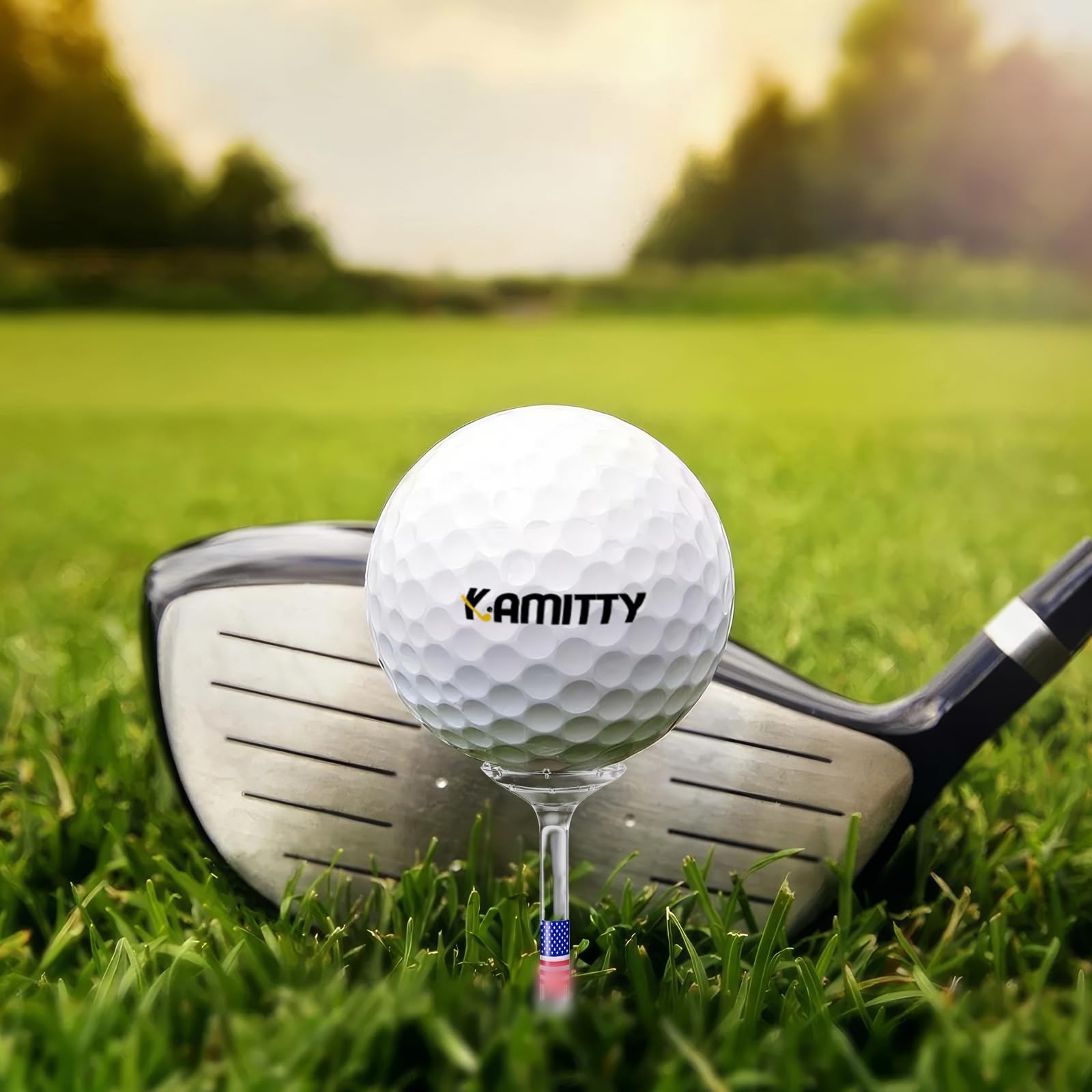 Durable 3 1/4" Golf Tees Unbreakable, Reduces Friction, 50/80 Pack Options