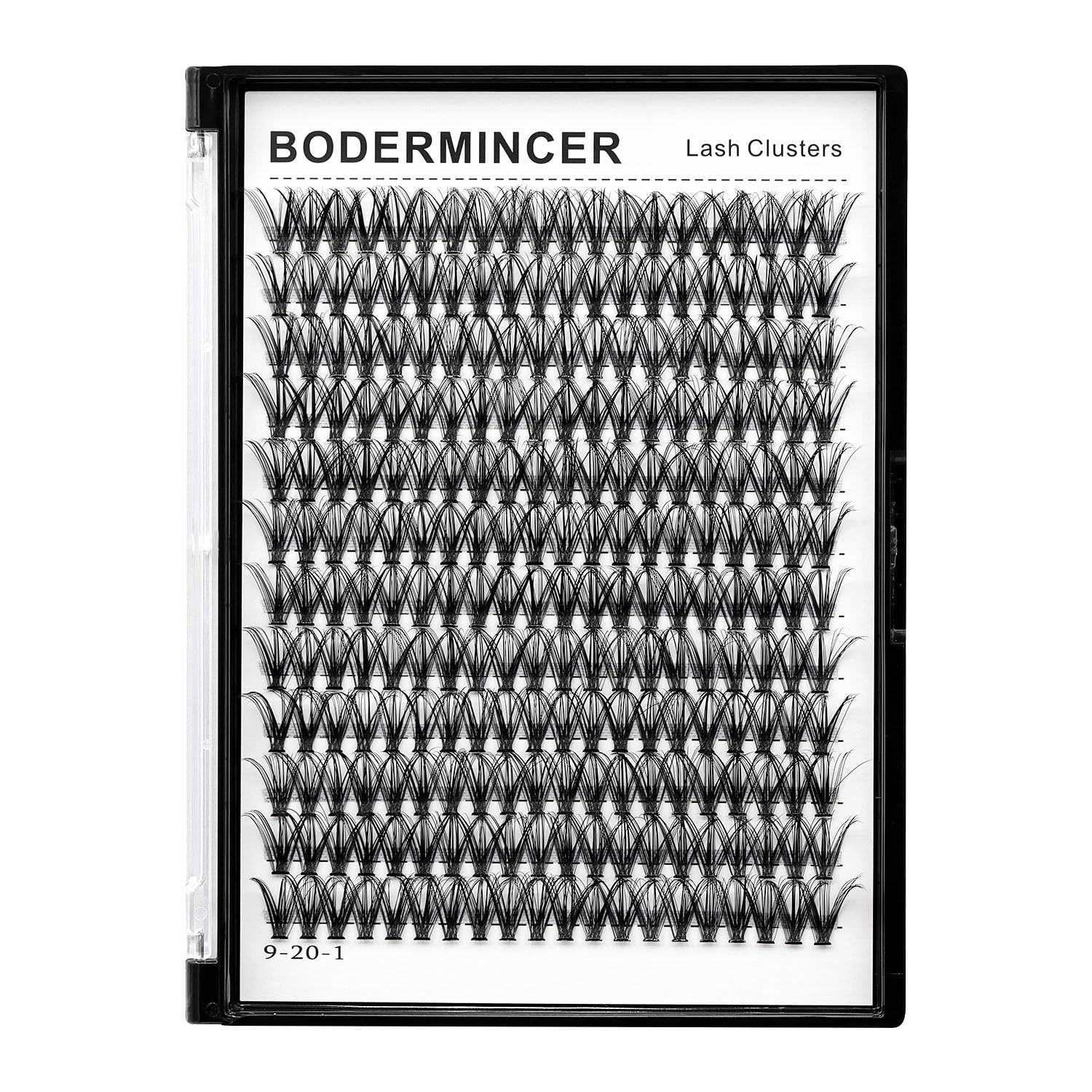 Bodermincer Black Cluster Lashes 240pcs 20D/40D 1 count (Pack of 1),