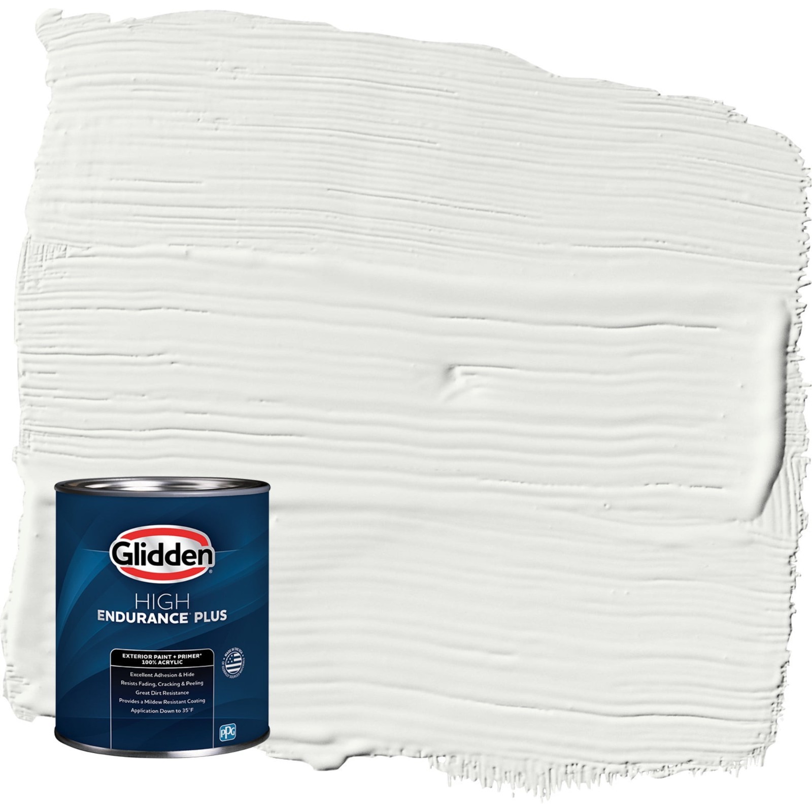 NIB 100% Glidden HEP Grab-N-Go White Satin Exterior Paint Primer 1 Quart