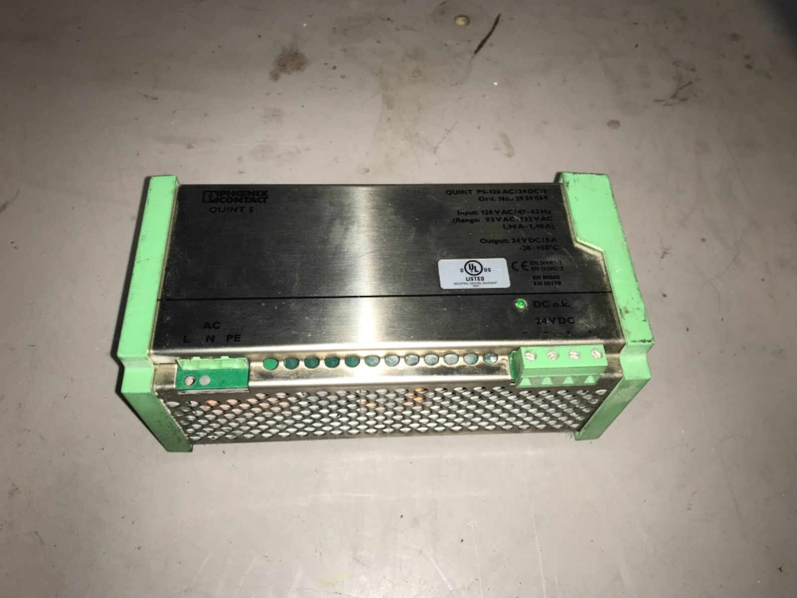 PHOENIX CONTACT, #PS-120, #2939069, Free Shipping To Lower 48, With Warranty
