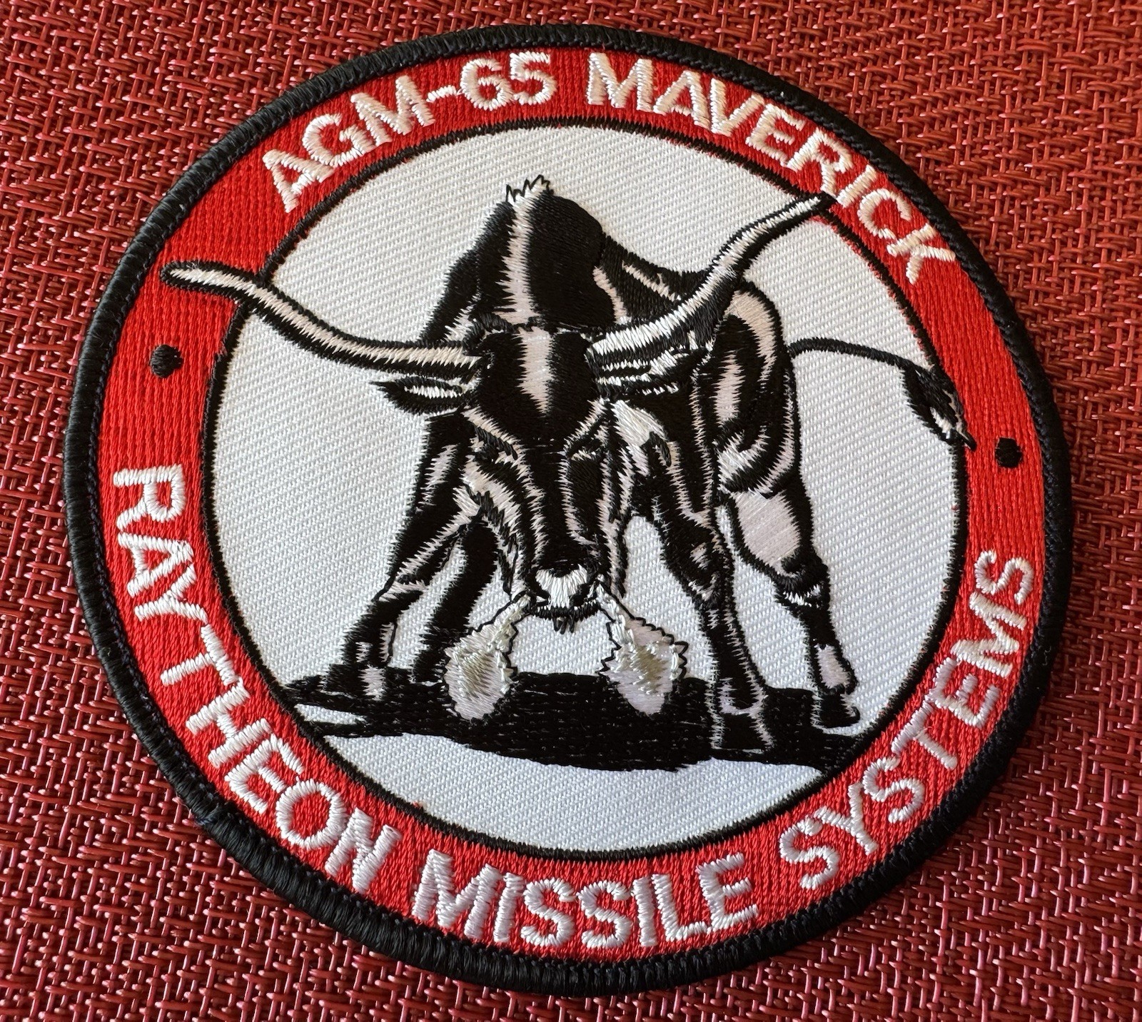AGM-65 Maverick Missile Iron On PATCH Military TACTICAL NEW Raytheon Quality