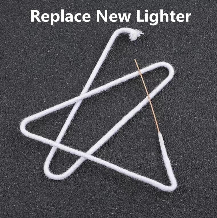 4PCS Kerosene Lighter Consumables Cotton Core with Metal Needle，Lighter Acces...
